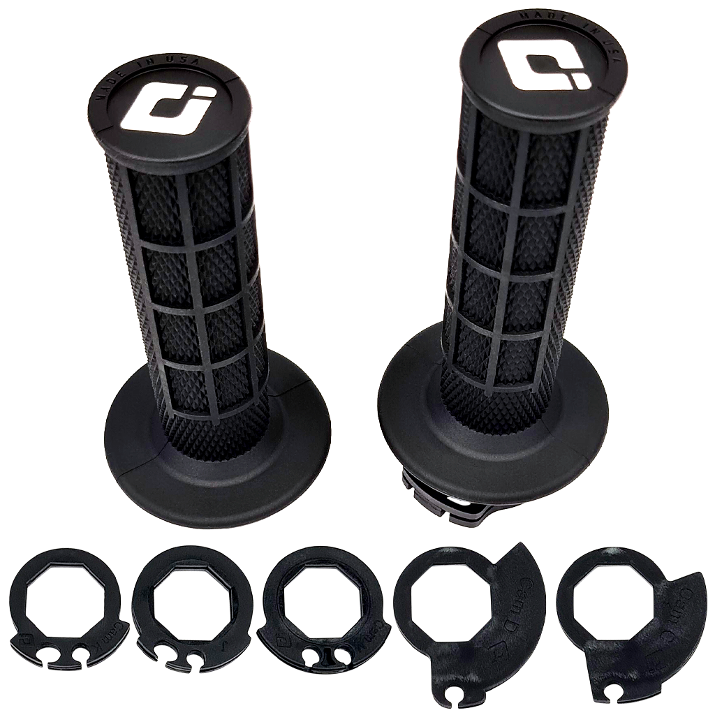 ODI Half Waffle Clamp-On Griffe, Schwarz