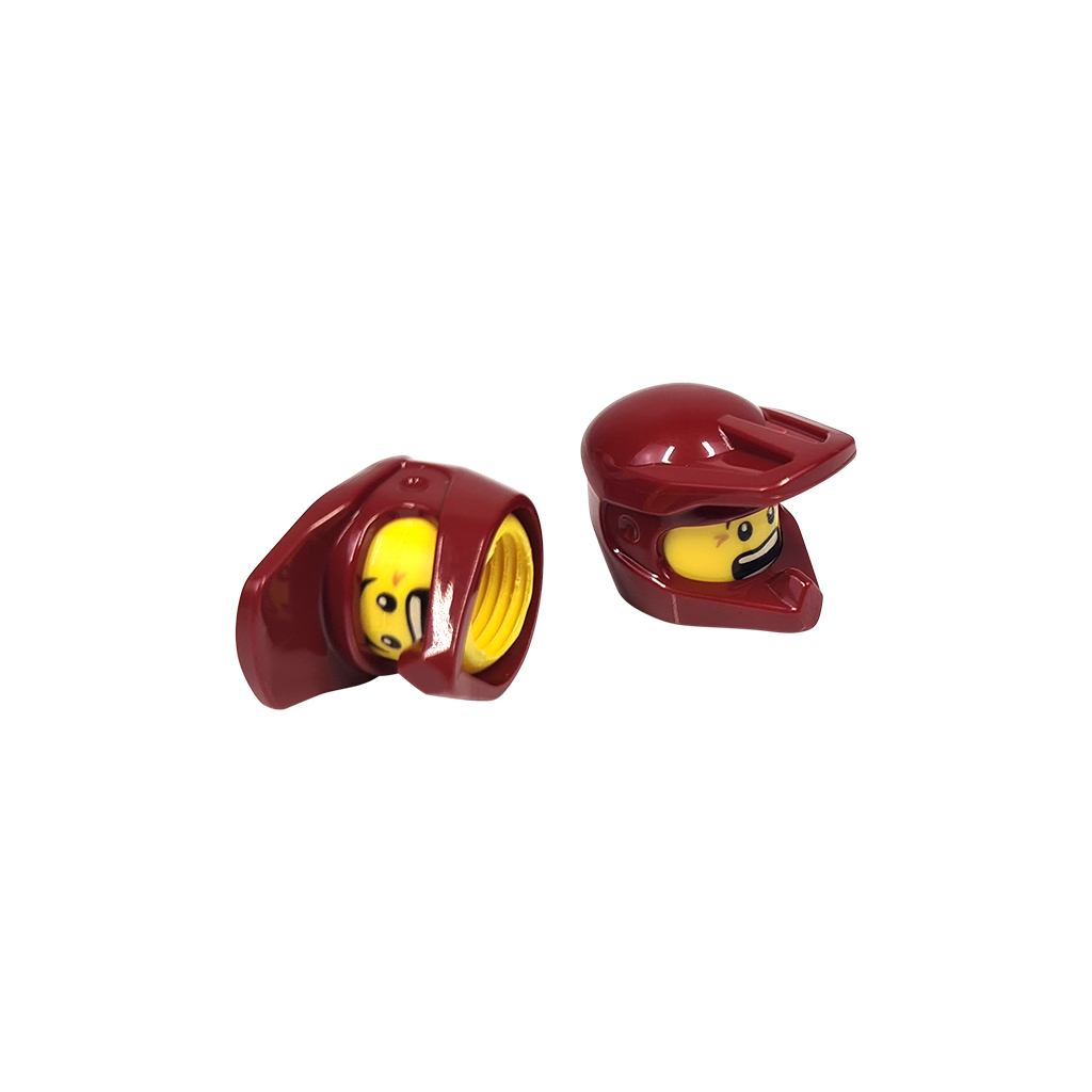 Ventilkappen Set - Motocross / Enduro Helm rot