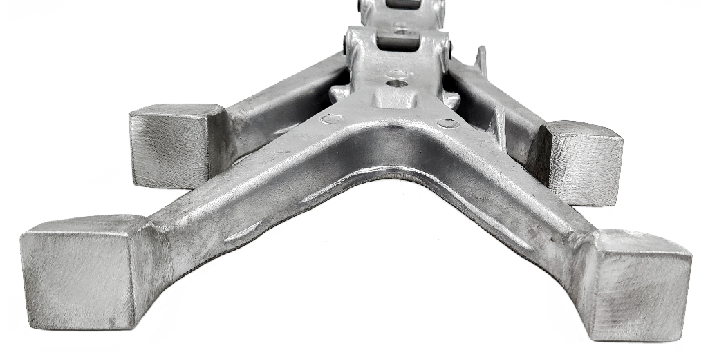 SH Hauptständer +40mm verlängert, natur/blank, für Simson S51 / S70 / S50