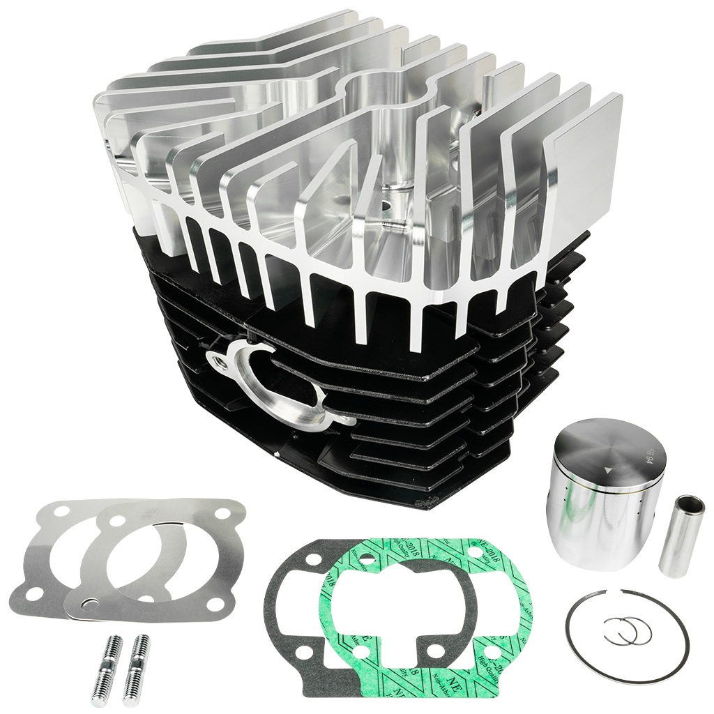 ZTX 130 Zylinderkit MTX BB4, Basis: Schwarz - Zylinderkopf: Farblos eloxiert