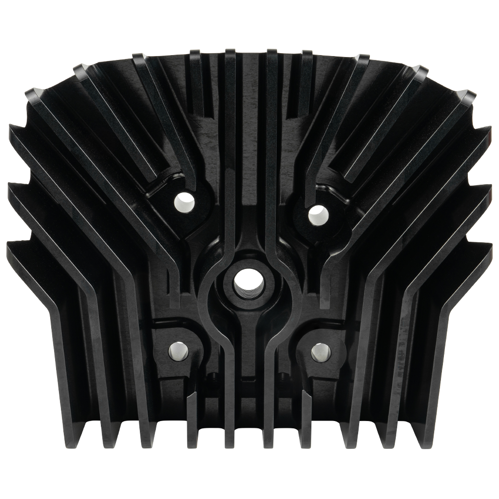 CNC Zylinderkopf für Honda MTX, Big Bore 130 - ZTX 130, Schwarz eloxiert
