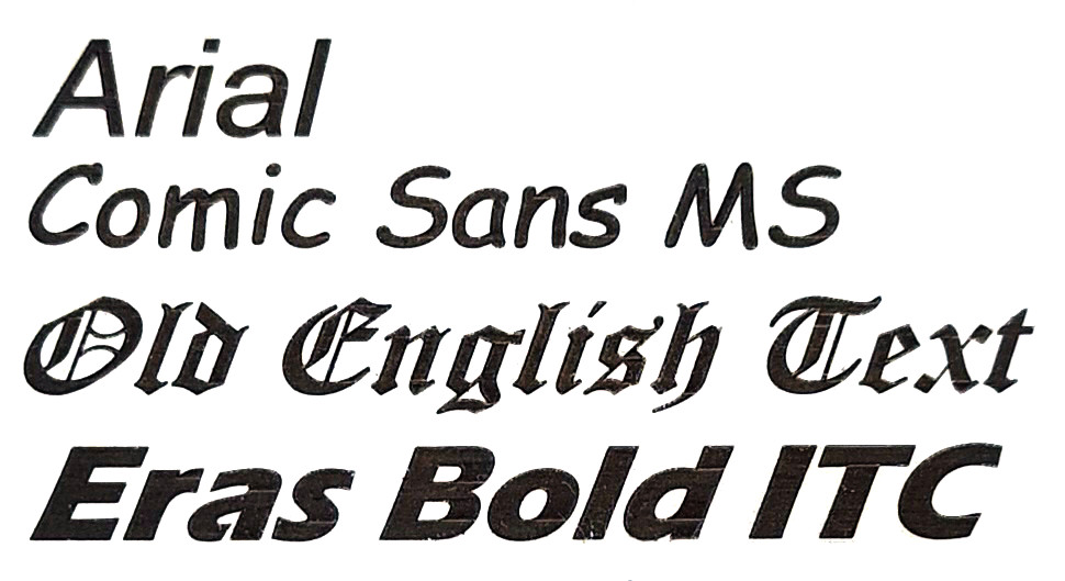 Wunschgravur+Wunschtext auf eloxierten Simson-Teilen - Lenkerklemmung Modell A/Comic Sans MS