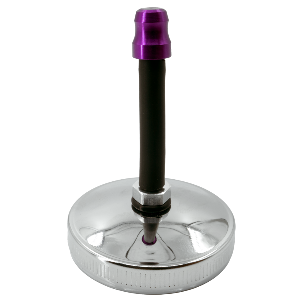 SH Tankdeckel mit Entlüftungs-Ventil, 40mm, chrom, für Simson - Violett