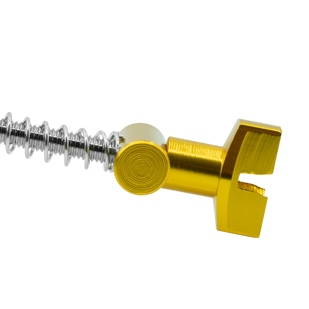 Eloxierte Verstellmutter & Bolzen für Simson-Bremsgestänge, Aluminium - Gold