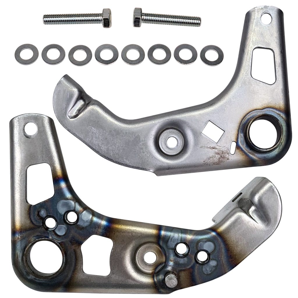 Motorlager Set, umgearbeitet für Kettenführung - Metall blank