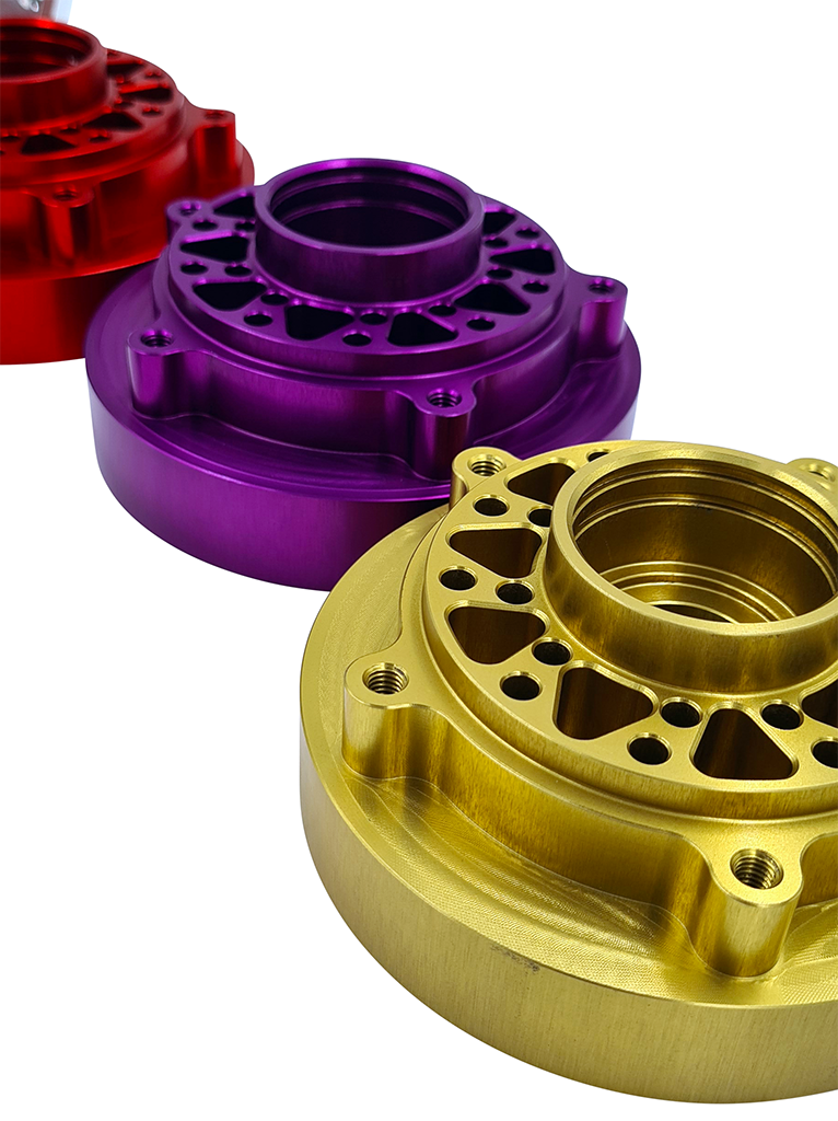 SH Verstärkter Hinterradmitnehmer / Kettenträger CNC, Gen2, für Simson - Racing HD (breites Lager), Violett
