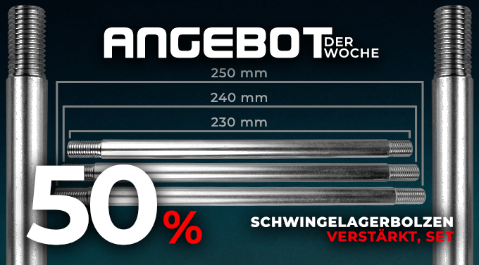 Wochenangebot KW23 2026 - SH Schwingelagerbolzen verstärkt, Set