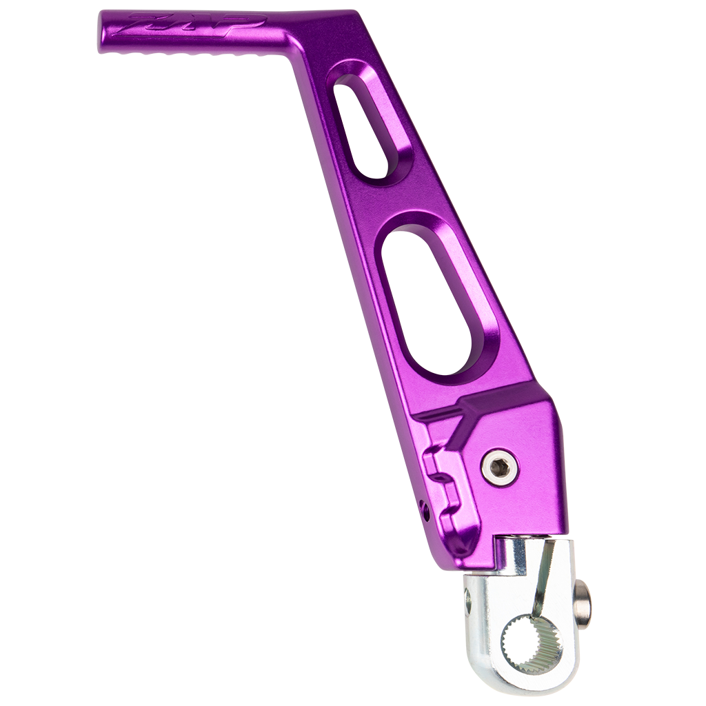 ZAP EGM Kickstarter, klappbar, für Simson - Violett eloxiert